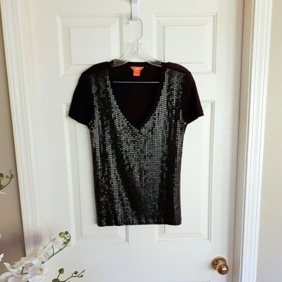 “Sparkle Lovers!” Bundle x2 - Old Navy & Joe Fresh short sleeve t-shirts - Picture 8 of 9